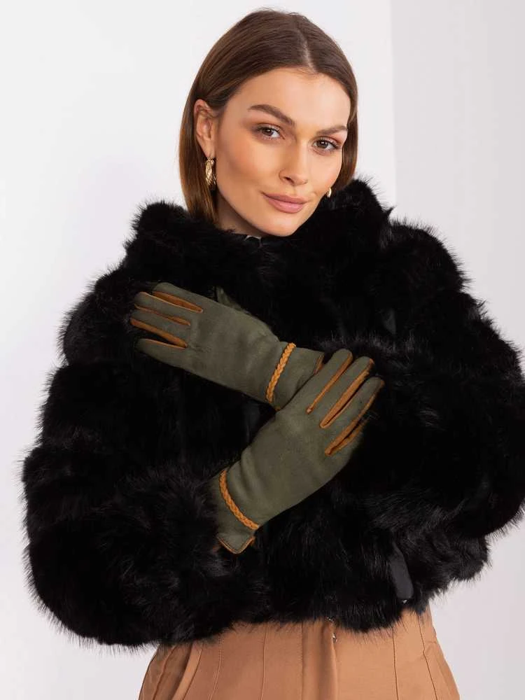 Wool Fashion Italia Pirštinės-AT-RK-238601.31P-khaki