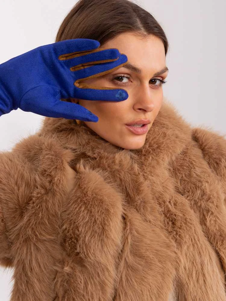 Wool Fashion Italia Pirštinės-AT-RK-238601.98-kobaltas