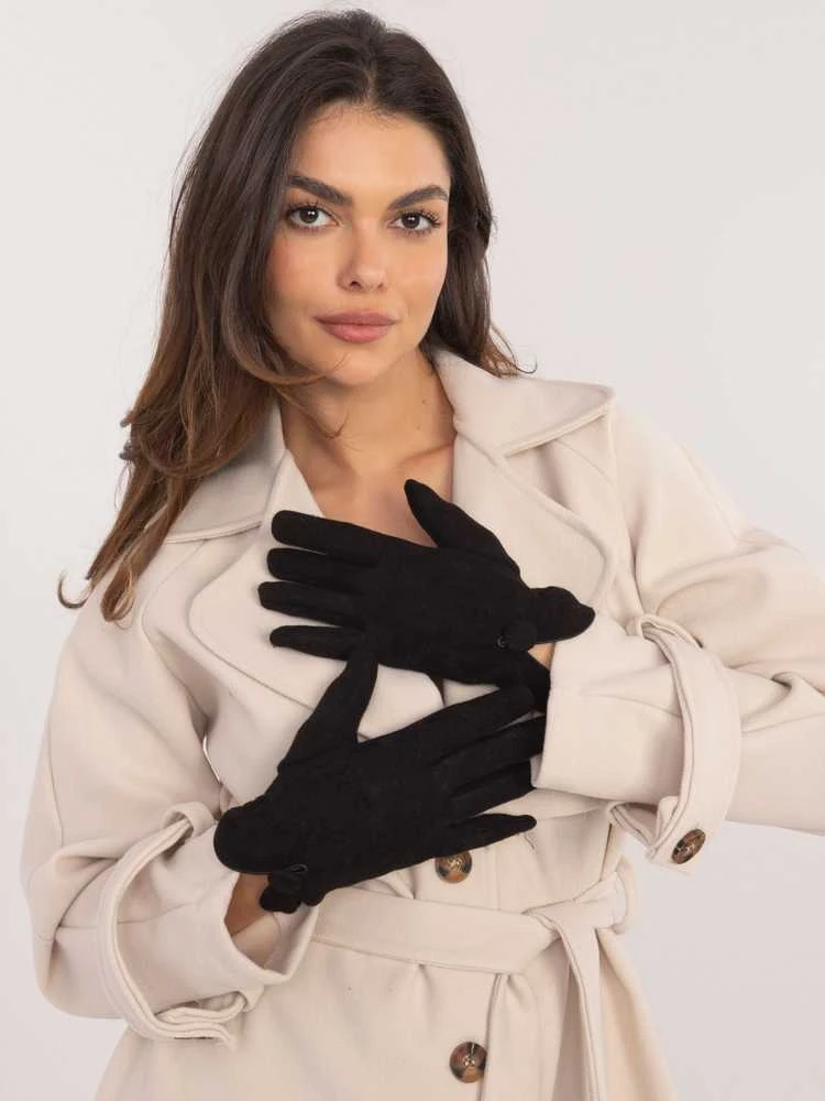 Wool Fashion Italia Pirštinės-AT-RK-23903.55-juodos