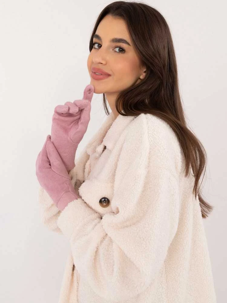 Wool Fashion Italia Pirštinės-AT-RK-23905.03X-šviesiai rožinės spalvos