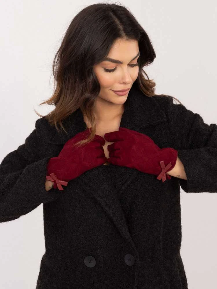 Wool Fashion Italia Pirštinės-AT-RK-239301.10X-bordo