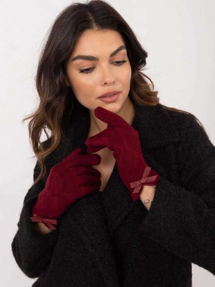 Wool Fashion Italia Pirštinės-AT-RK-239301.10X-bordo