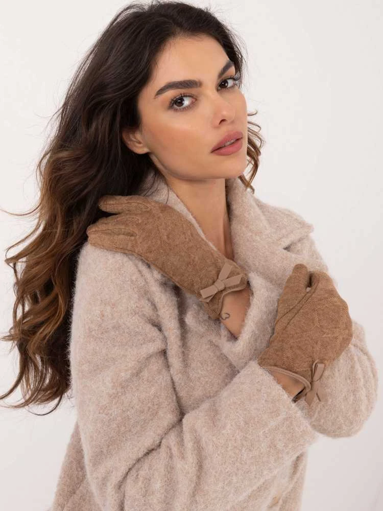 Wool Fashion Italia Pirštinės-AT-RK-239301.10X-camel