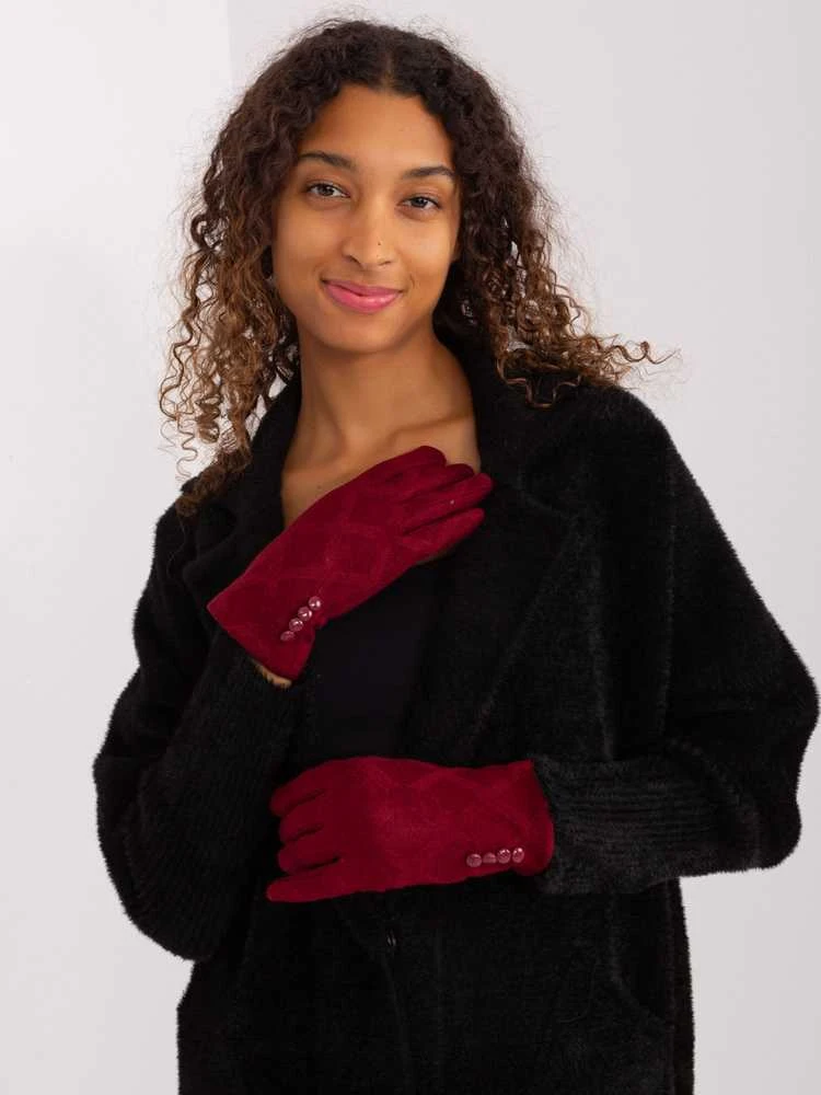 Wool Fashion Italia Pirštinės-AT-RK-239302.10X-bordo
