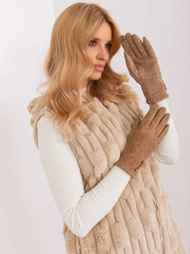 Wool Fashion Italia Pirštinės-AT-RK-239302.10X-camel