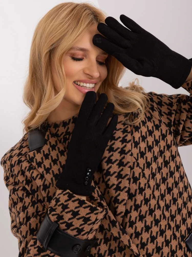 Wool Fashion Italia Pirštinės-AT-RK-239302.10X-juodos
