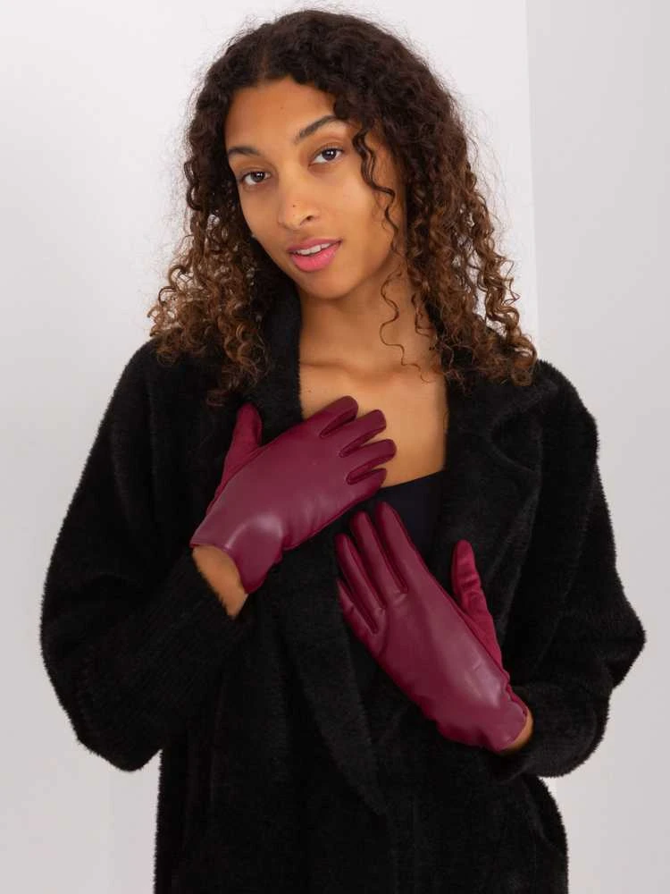 Wool Fashion Italia Pirštinės-AT-RK-239501A.16-bordo