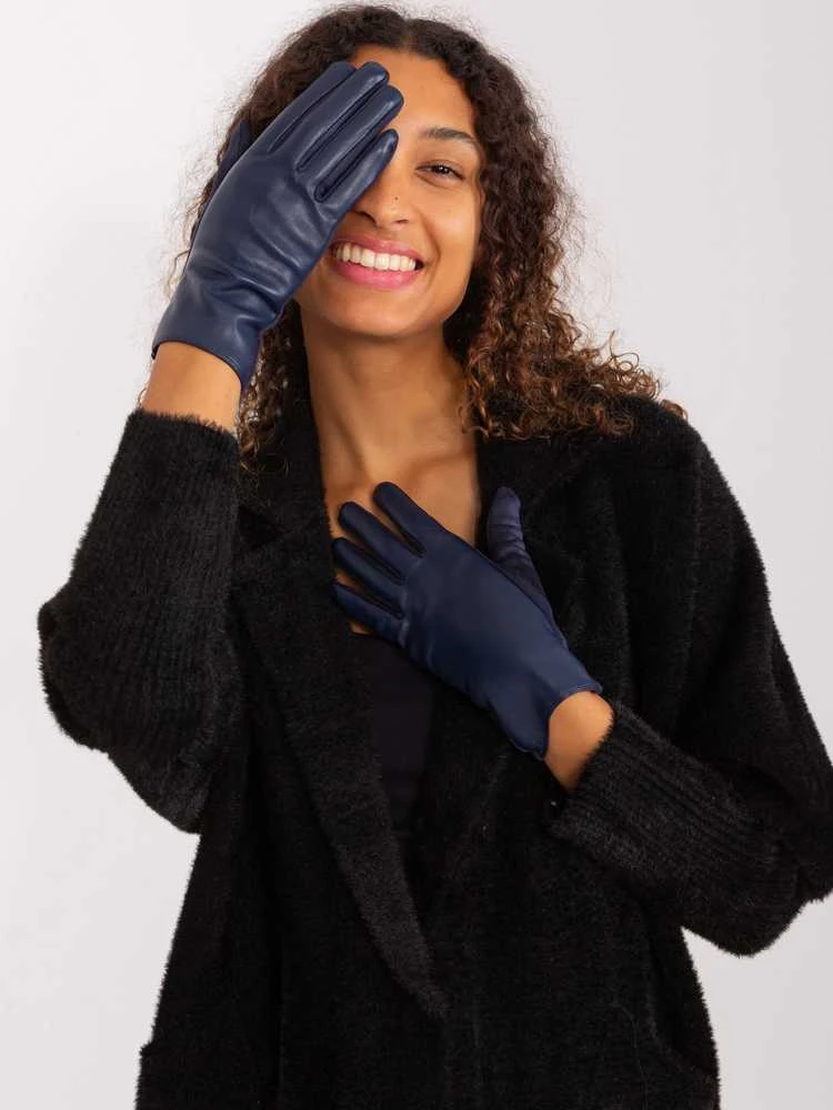 Wool Fashion Italia Pirštinės-AT-RK-239501A.16-mėlynos spalvos