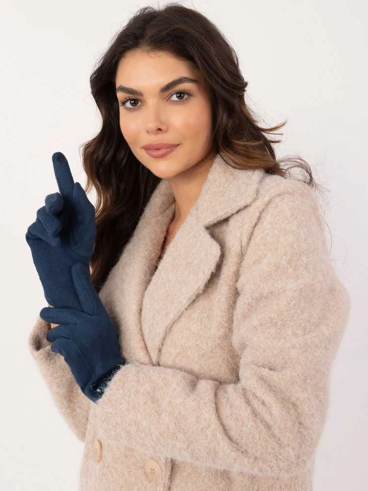 Wool Fashion Italia Pirštinės-AT-RK-239503.31-jūrinės
