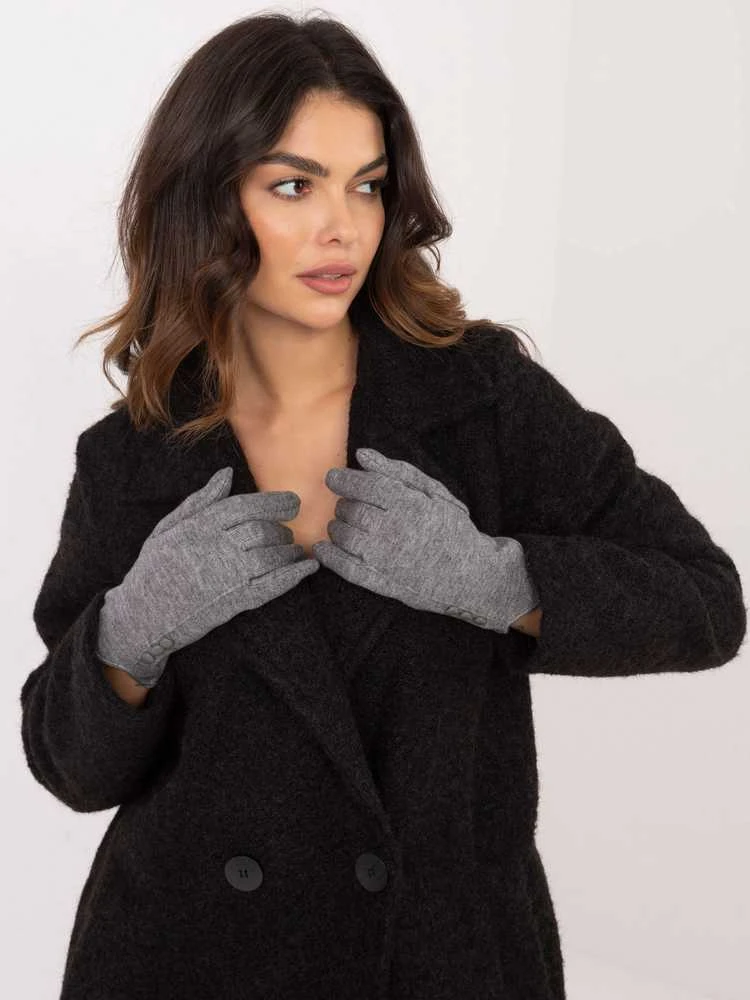 Wool Fashion Italia Pirštinės-AT-RK-239503.31-pilkos