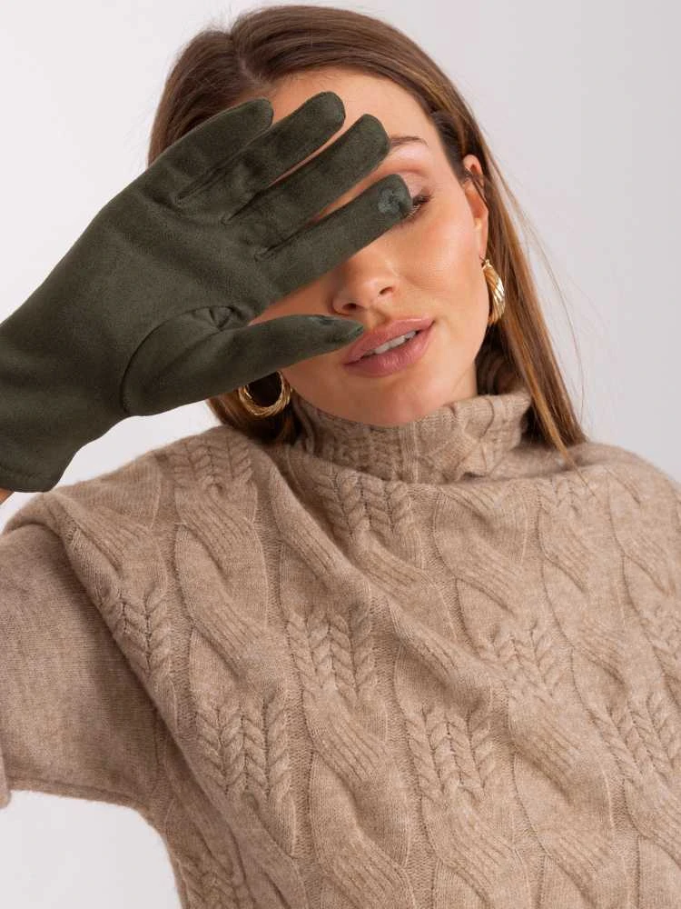 Wool Fashion Italia Pirštinės-AT-RK-239507.61P-khaki