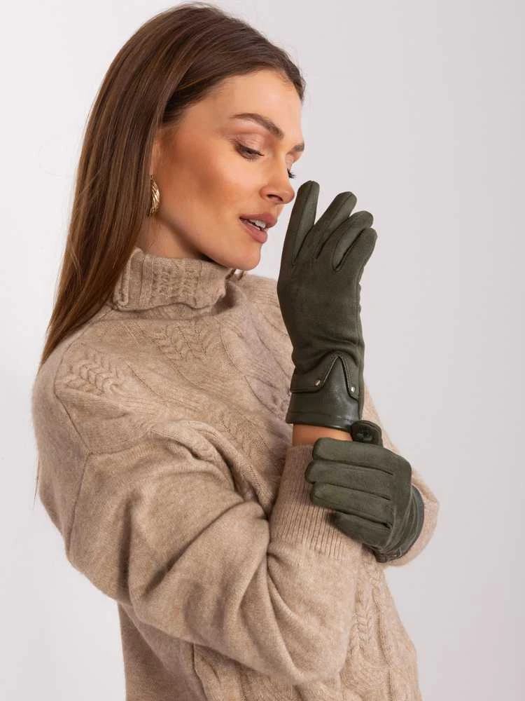 Wool Fashion Italia Pirštinės-AT-RK-239507.61P-khaki