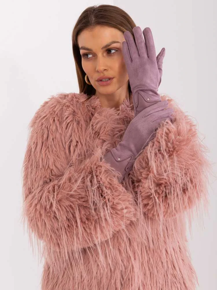 Wool Fashion Italia Pirštinės-AT-RK-239507.61P-violetinė