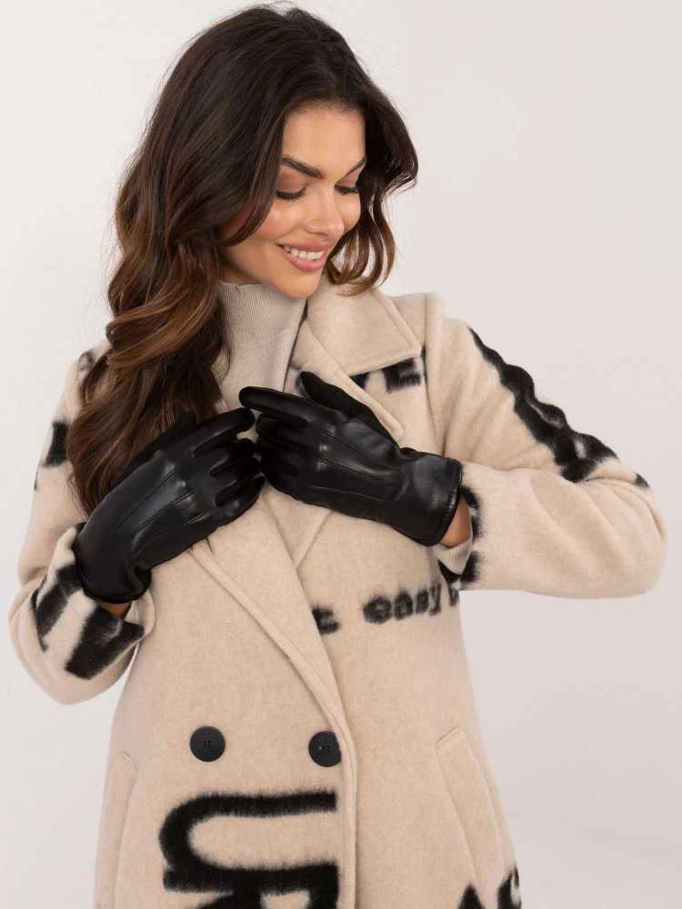 Wool Fashion Italia Pirštinės-AT-RK-239804.86-juodos