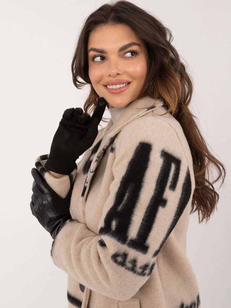 Wool Fashion Italia Pirštinės-AT-RK-239804.86-juodos