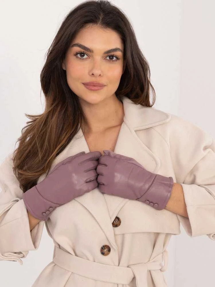 Wool Fashion Italia Pirštinės-AT-RK-239805.95-violetinė