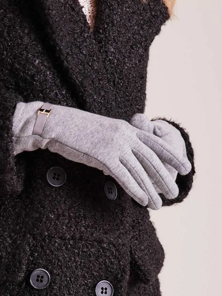 Wool Fashion Italia Pirštinės-AT-RK-6203.10-pilkos