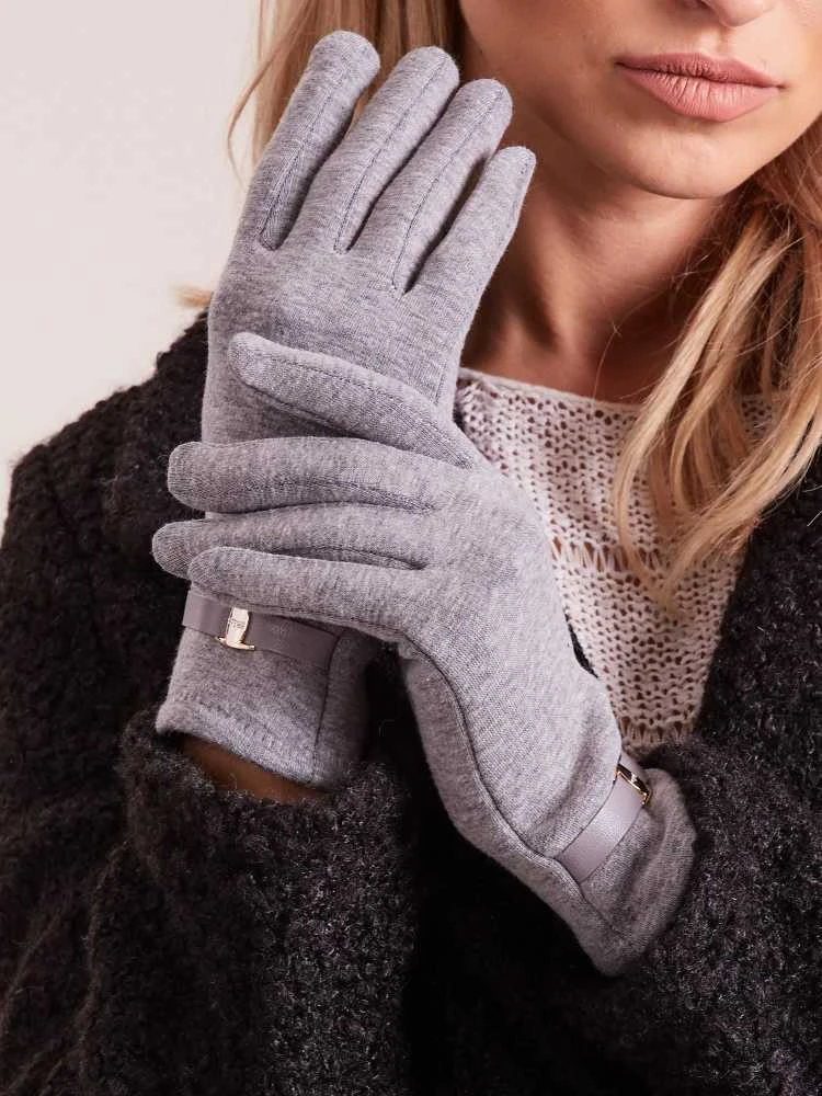 Wool Fashion Italia Pirštinės-AT-RK-6203.10-pilkos