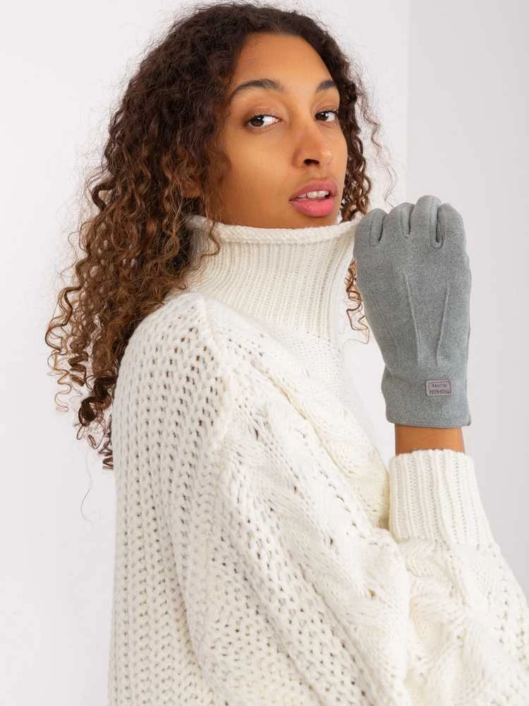 Wool Fashion Italia Pirštinės-AT-RK-8502A.97-pilkos