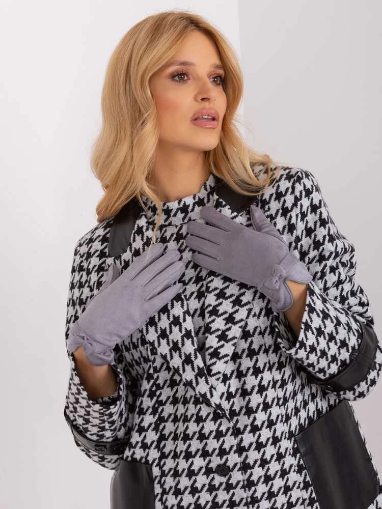 Wool Fashion Italia Pirštinės-AT-RK-9003A.85-pilkos