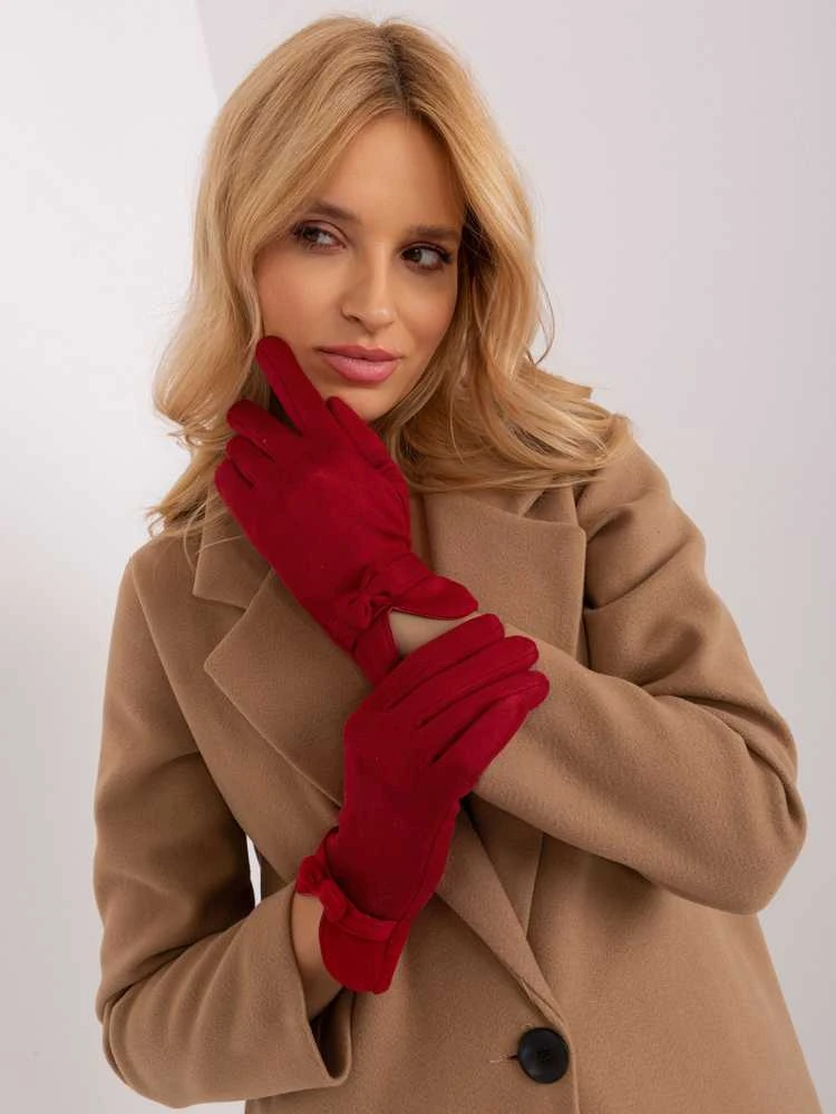 Wool Fashion Italia Pirštinės-AT-RK-9003A.85-raudona