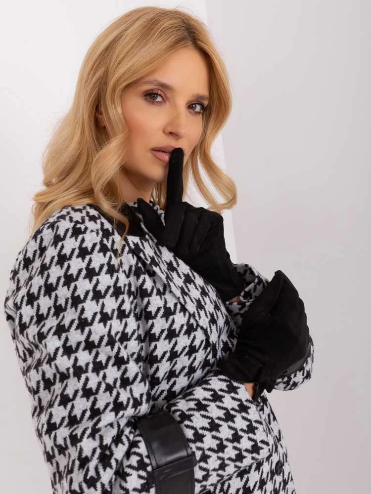 Wool Fashion Italia Pirštinės-AT-RK-9003A.86-juodos