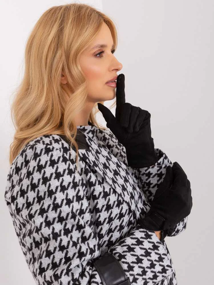 Wool Fashion Italia Pirštinės-AT-RK-9003A.86-juodos