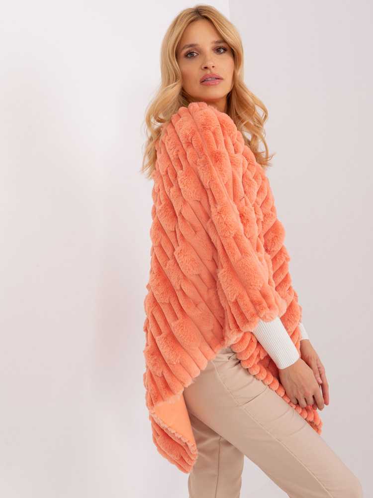 Wool Fashion Italia Pončas-AT-PN-2347.16-oranžinė