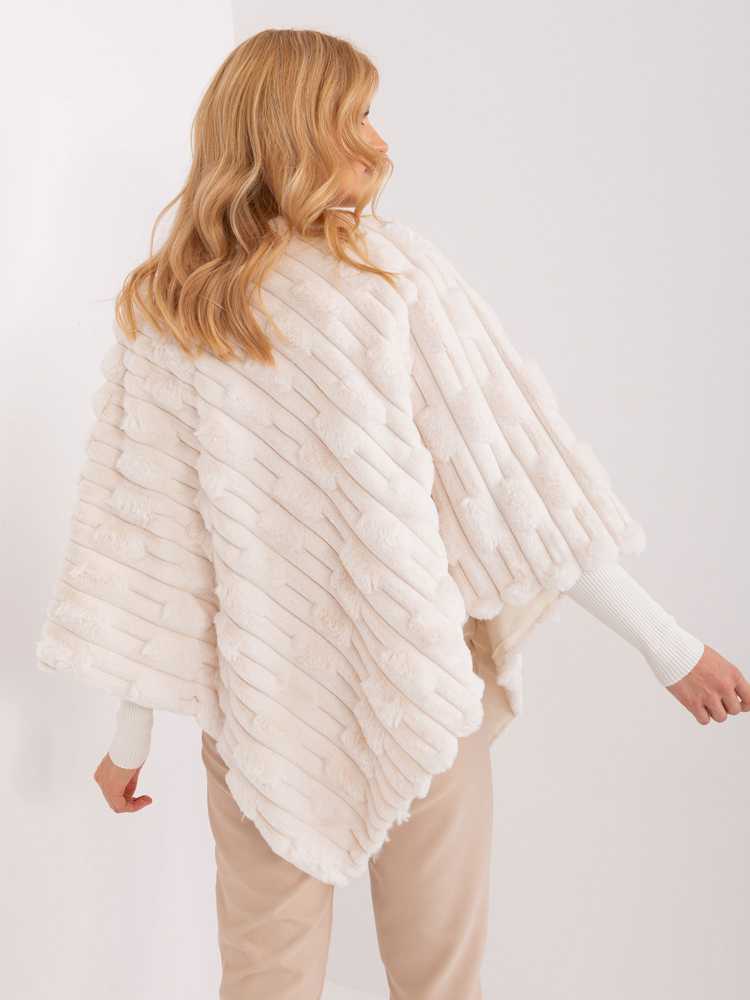 Wool Fashion Italia Pončas-AT-PN-2347.68-ekru