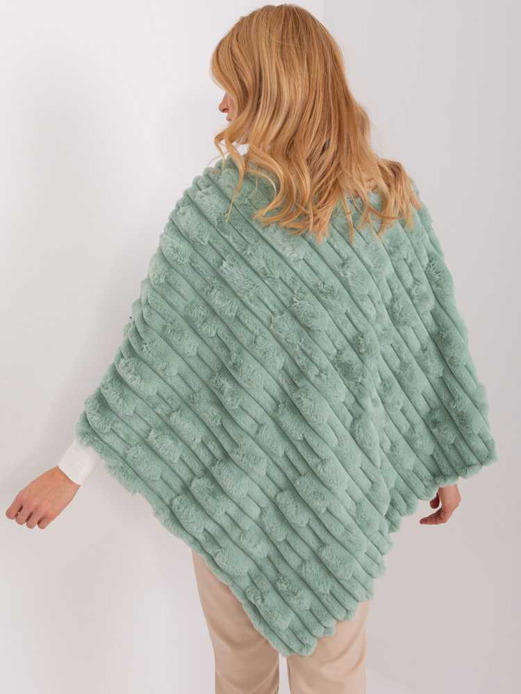 Wool Fashion Italia Pončas-AT-PN-2347.68-pistacijos