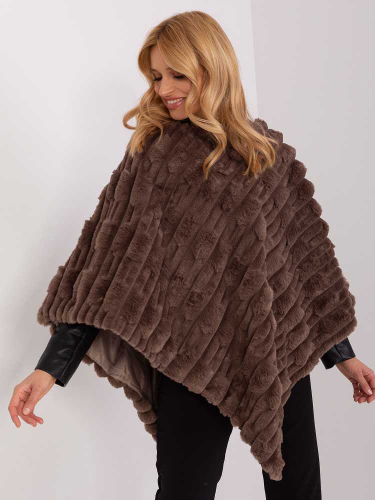 Wool Fashion Italia Pončas-AT-PN-2347.68-rudas