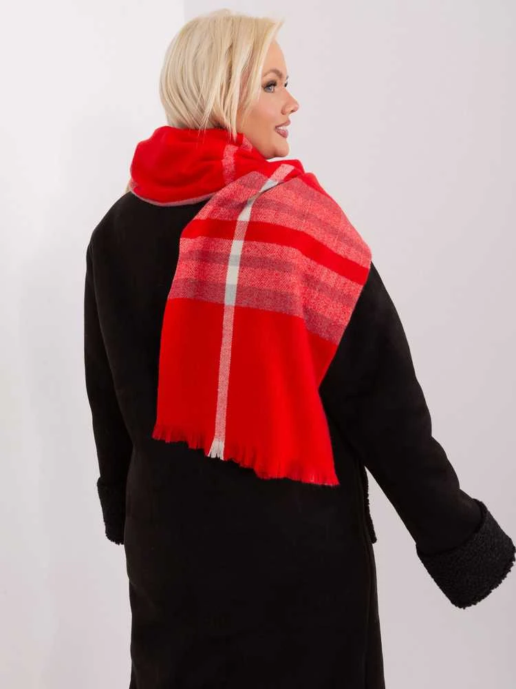 Wool Fashion Italia Šalikas-AT-SZ-23125-1,26-raudonas