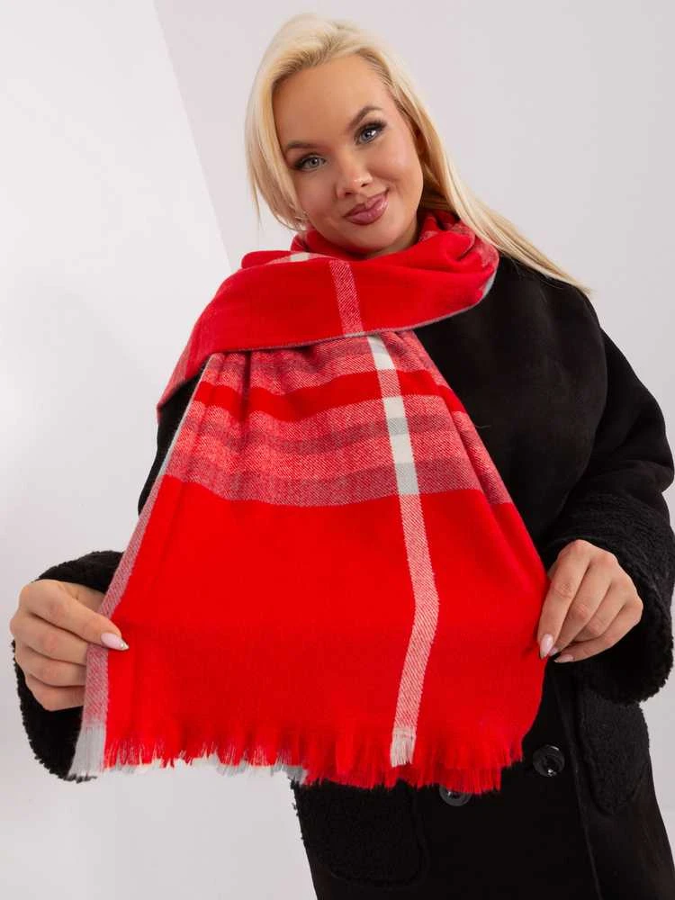 Wool Fashion Italia Šalikas-AT-SZ-23125-1,26-raudonas