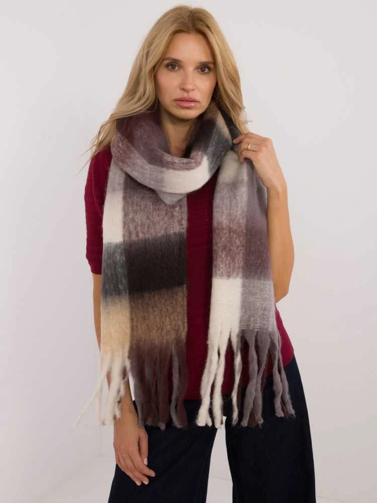 Wool Fashion Italia Šalikas-AT-SZ-2312501.62-rudas