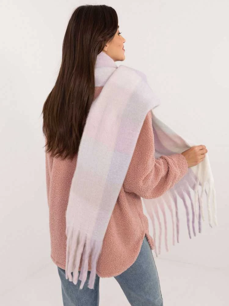 Wool Fashion Italia Šalikas-AT-SZ-2312502.35-šviesiai violetinis