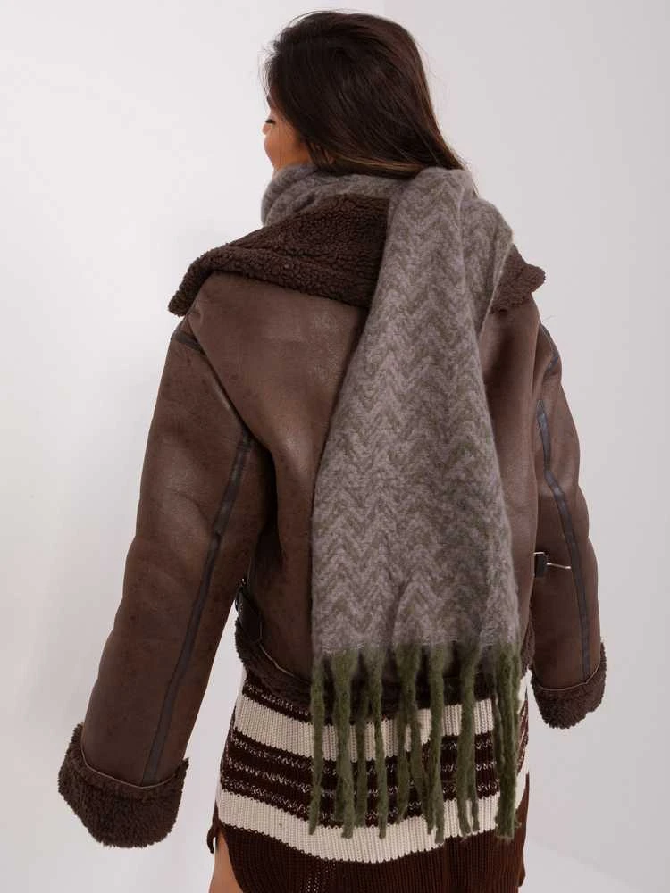 Wool Fashion Italia Šalikas-AT-SZ-23125.75-khaki