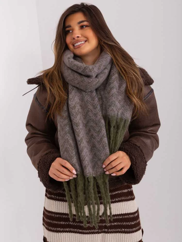 Wool Fashion Italia Šalikas-AT-SZ-23125.75-khaki