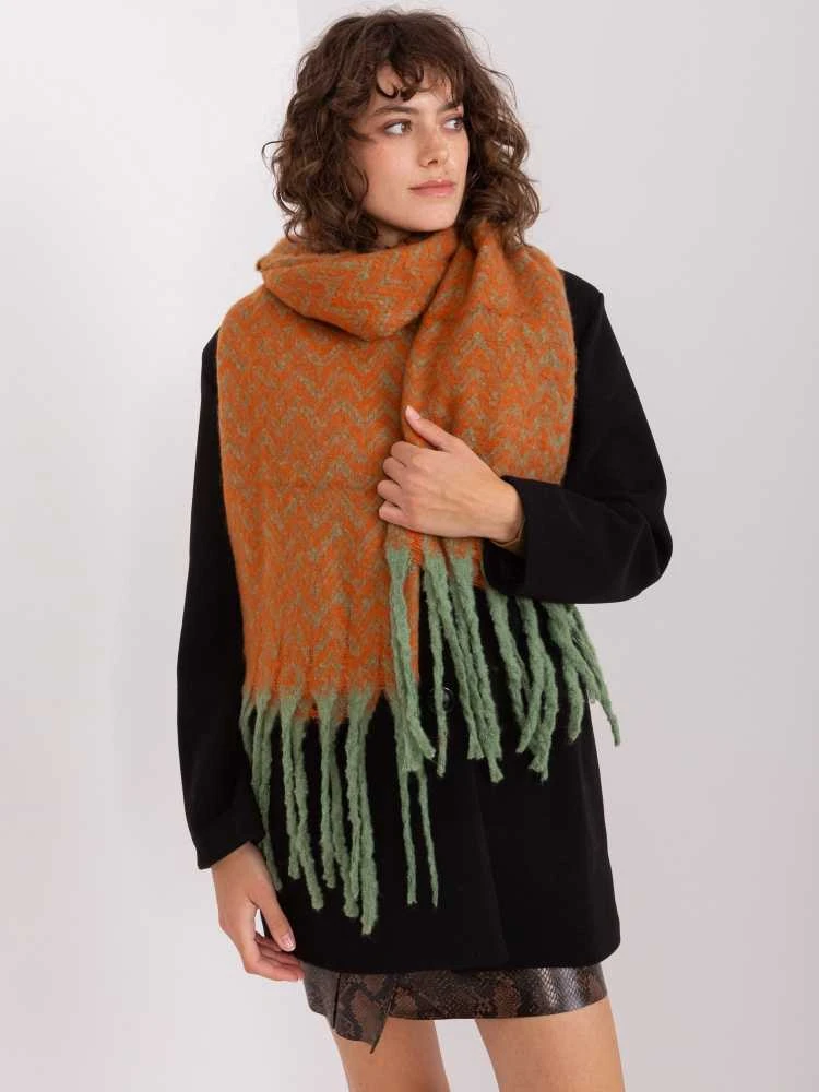 Wool Fashion Italia Šalikas-AT-SZ-23125.75-oranžinė