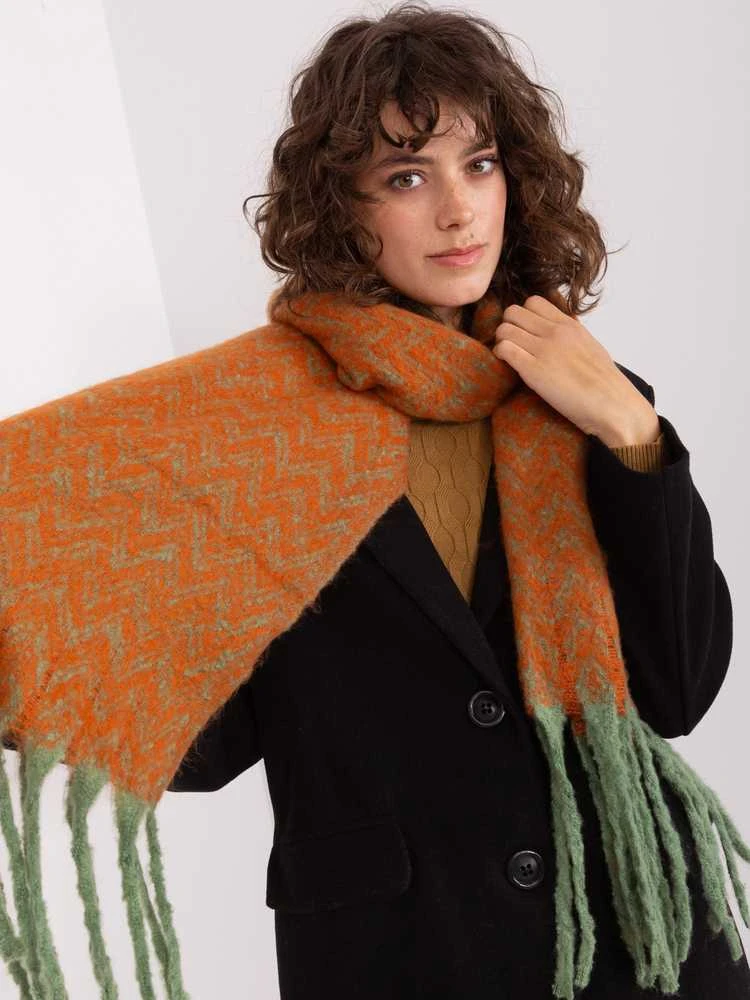 Wool Fashion Italia Šalikas-AT-SZ-23125.75-oranžinė