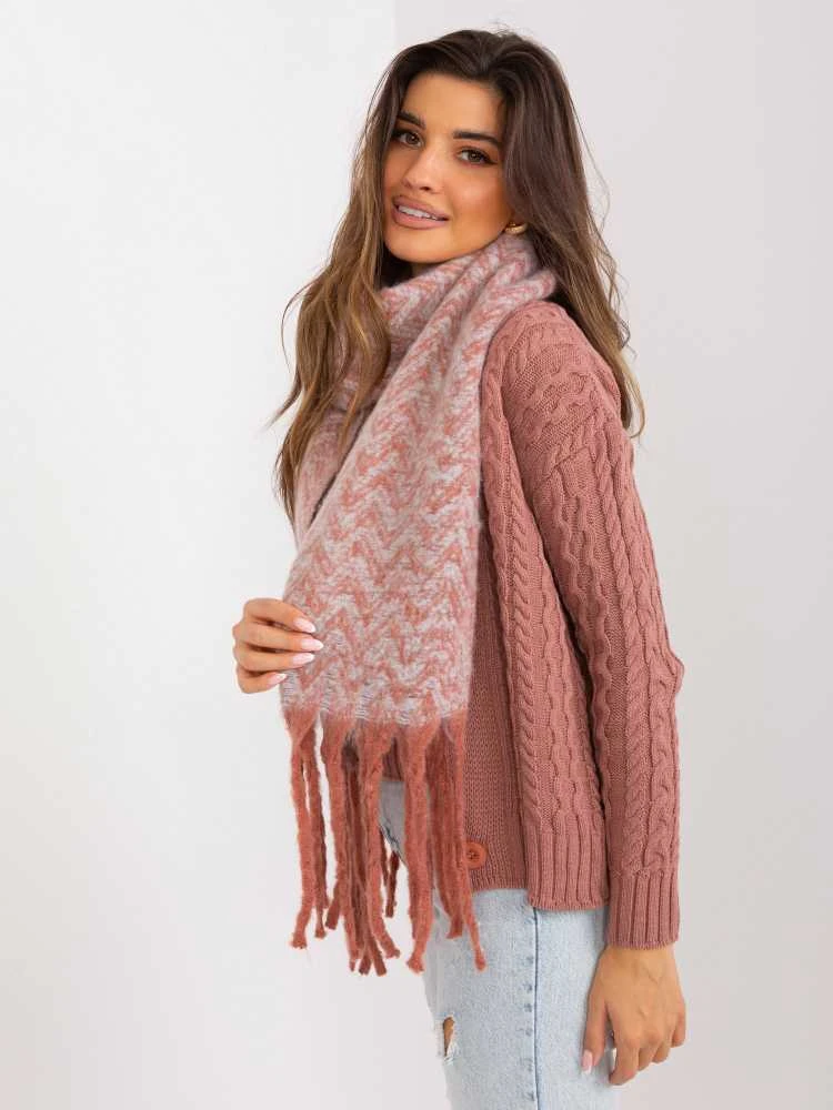 Wool Fashion Italia Šalikas-AT-SZ-23125.75-oranžinė