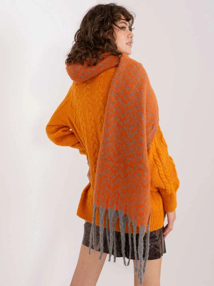 Wool Fashion Italia Šalikas-AT-SZ-23125.75-oranžinė