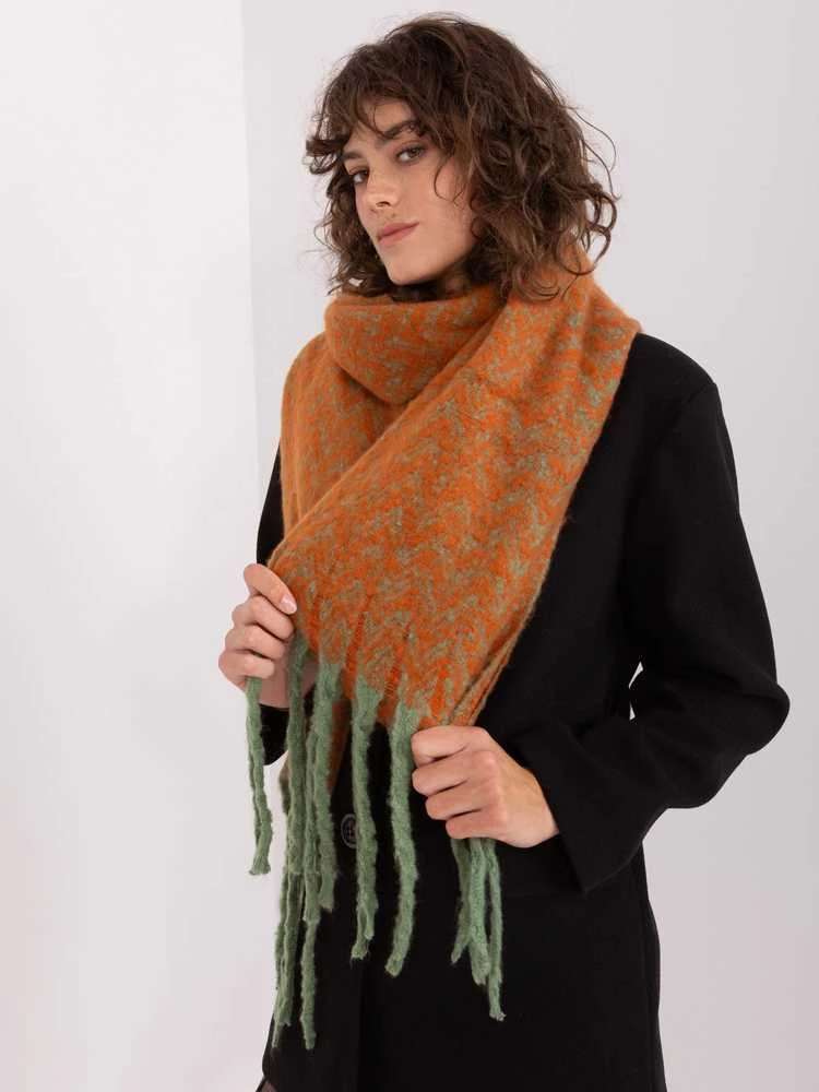 Wool Fashion Italia Šalikas-AT-SZ-23125.75-oranžinė