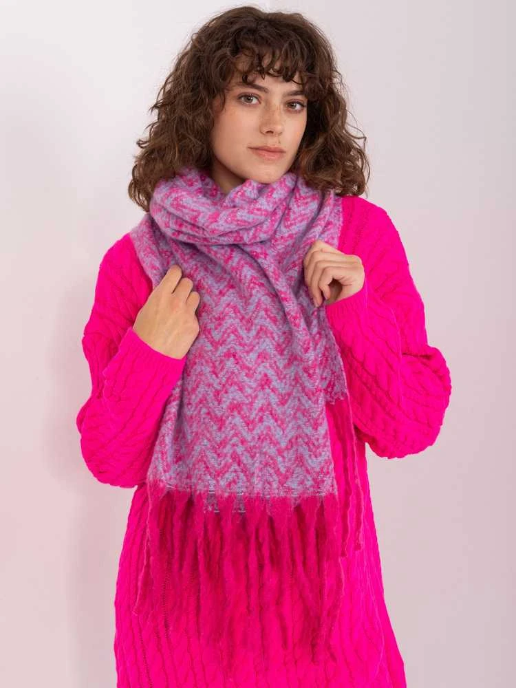 Wool Fashion Italia Šalikas-AT-SZ-23125.75-rožinis
