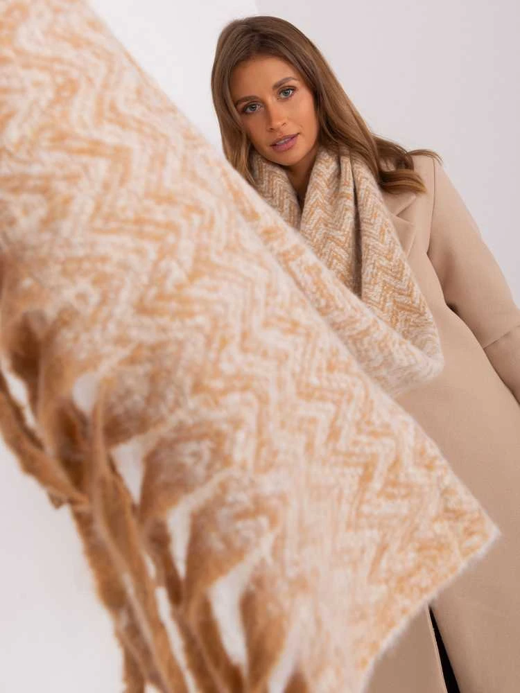 Wool Fashion Italia Šalikas-AT-SZ-23125.75-šviesus kupranugaris