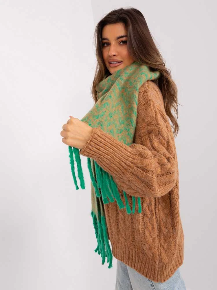 Wool Fashion Italia Šalikas-AT-SZ-23125.75-žalias