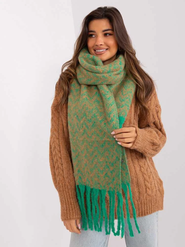 Wool Fashion Italia Šalikas-AT-SZ-23125.75-žalias