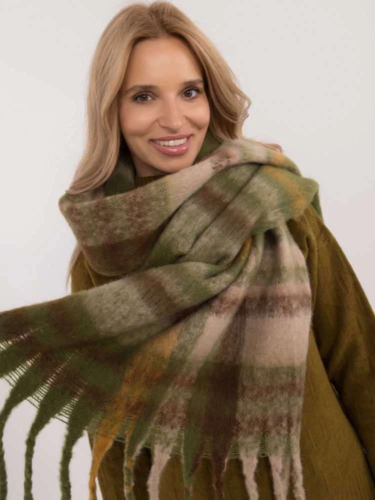 Wool Fashion Italia Šalikas-AT-SZ-231301.21-khaki