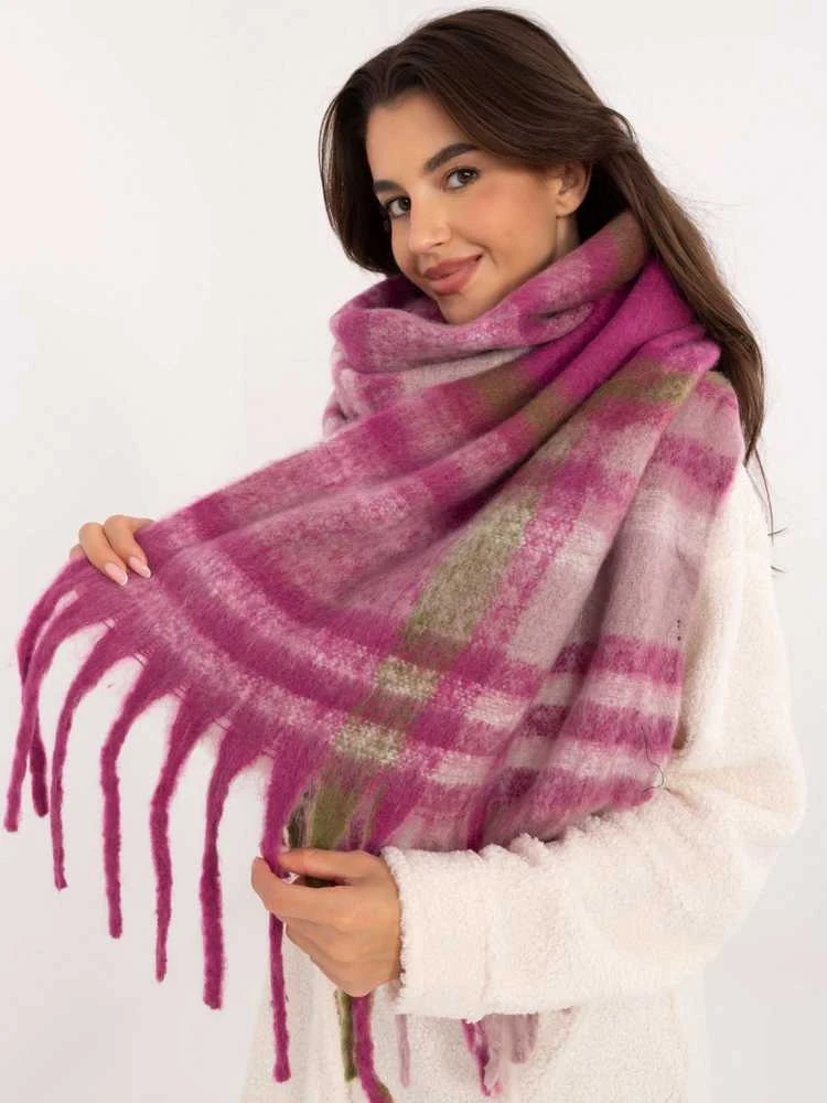 Wool Fashion Italia Šalikas-AT-SZ-231301.21-šviesiai violetinis