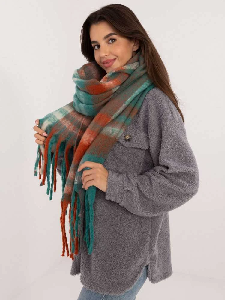 Wool Fashion Italia Šalikas-AT-SZ-231301.49-žalias