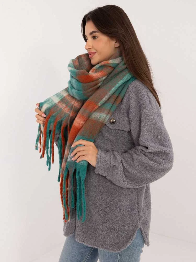 Wool Fashion Italia Šalikas-AT-SZ-231301.49-žalias